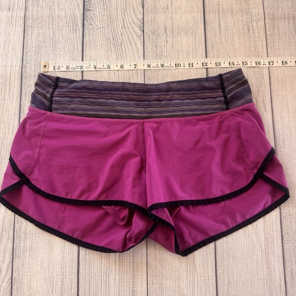 Lululemon Speed Short Ultra Violet Space Dye Twist Size 6 Women's Activewear